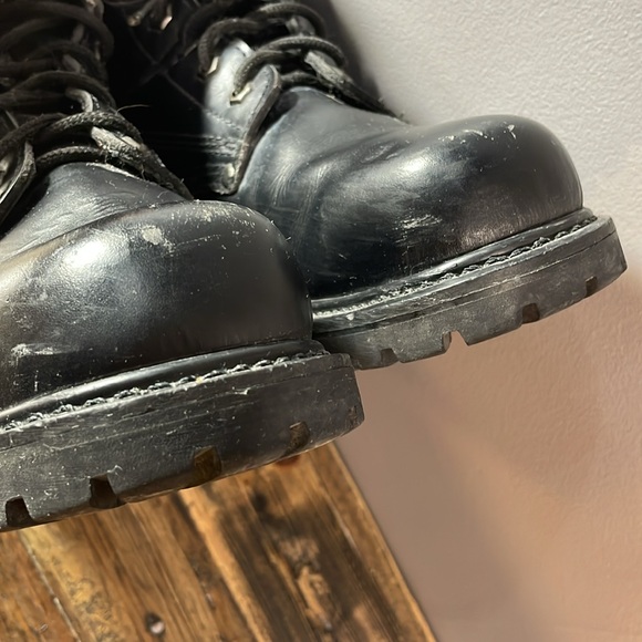 Work Centre steel toe work boots men size 8 black leather - Picture 17 of 17